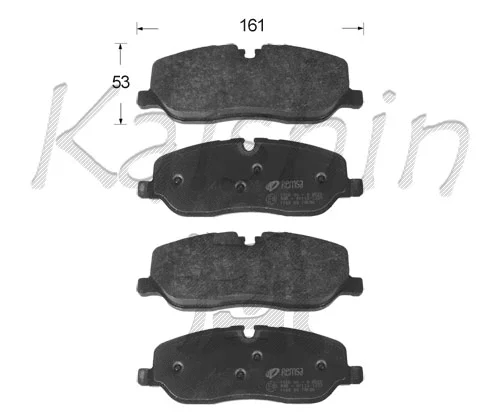 Brake Pad Set, disc brake (FK10168)