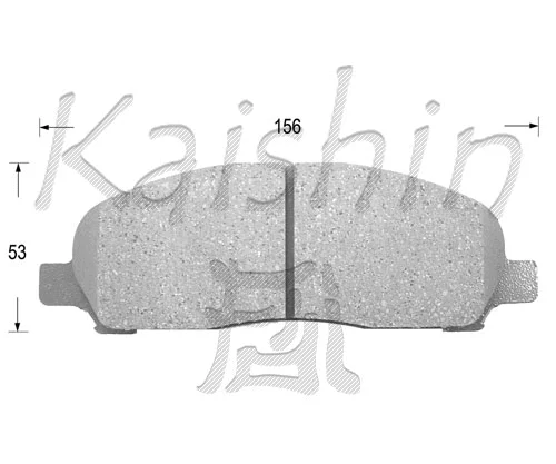Brake Pad Set, disc brake (FK6097)