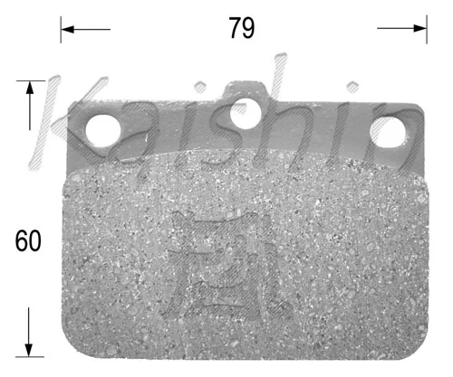 Brake Pad Set, disc brake (FK6000)