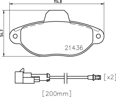 Brake Pad Set, disc brake (FK20261)