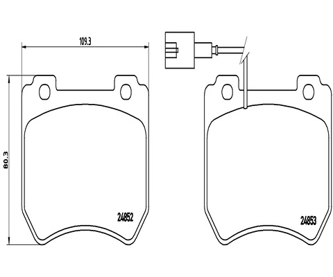 Brake Pad Set, disc brake (FK20103)