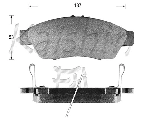 Brake Pad Set, disc brake (FK9042)