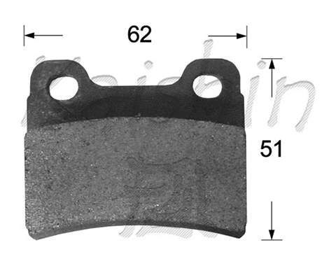 Brake Pad Set, disc brake (FK11181)