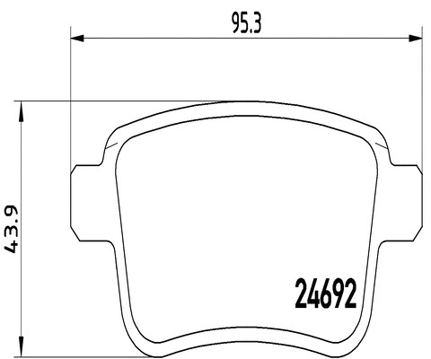 Brake Pad Set, disc brake (FK20245)
