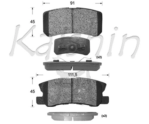Brake Pad Set, disc brake (FK6106)