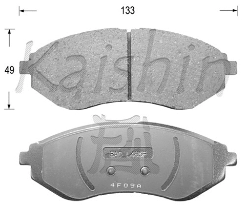 Brake Pad Set, disc brake (FK11129)