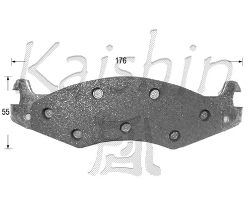 Brake Pad Set, disc brake (FK10005)