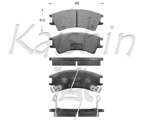 Brake Pad Set, disc brake (FK11109)