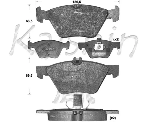 Brake Pad Set, disc brake (FK10110)