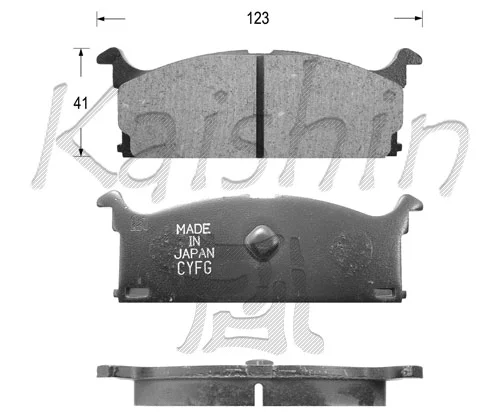 Brake Pad Set, disc brake (FK9001)
