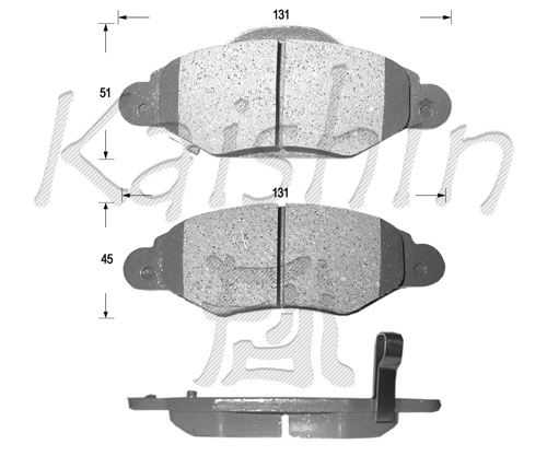Brake Pad Set, disc brake (FK2246)