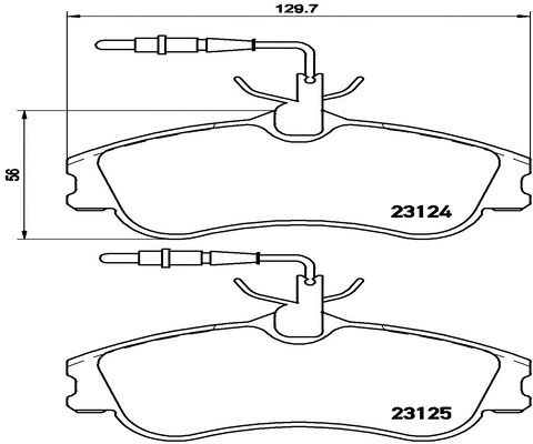 Brake Pad Set, disc brake (FK20271)