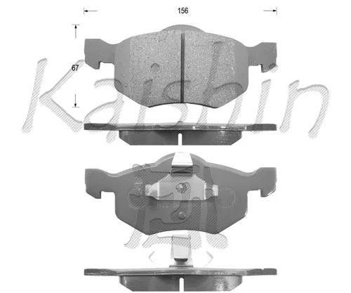 Brake Pad Set, disc brake (FK3114)