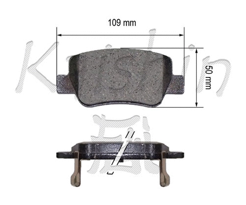 Brake Pad Set, disc brake (FK2296)