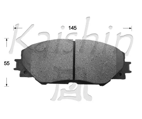 Brake Pad Set, disc brake (FK2268)