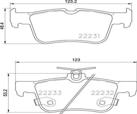Brake Pad Set, disc brake (FK20313)