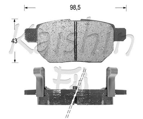 Brake Pad Set, disc brake (FK2254)