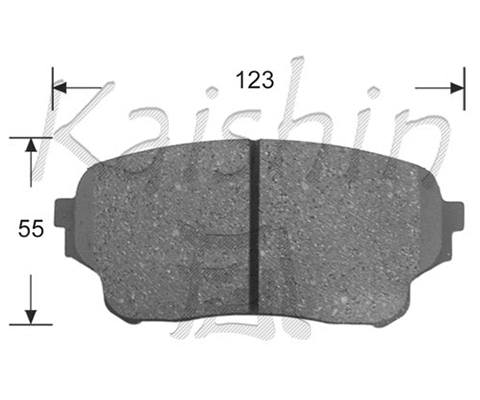Brake Pad Set, disc brake (FK9045)