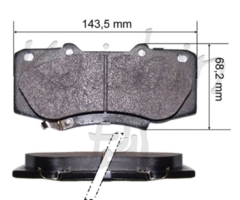 Brake Pad Set, disc brake (FK2310)