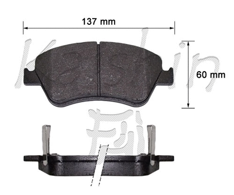 Brake Pad Set, disc brake (FK2286)