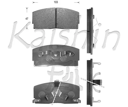 Brake Pad Set, disc brake (FK0008)
