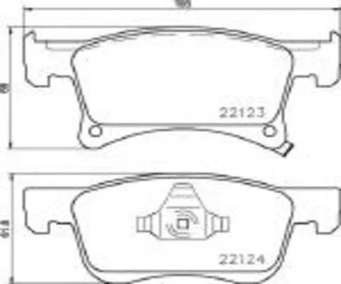 Brake Pad Set, disc brake (FK20089)