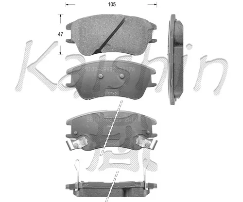Brake Pad Set, disc brake (FK11145)