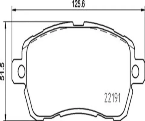 Brake Pad Set, disc brake (FK20174)