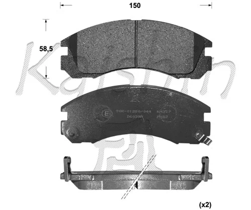 Brake Pad Set, disc brake (FK6039)