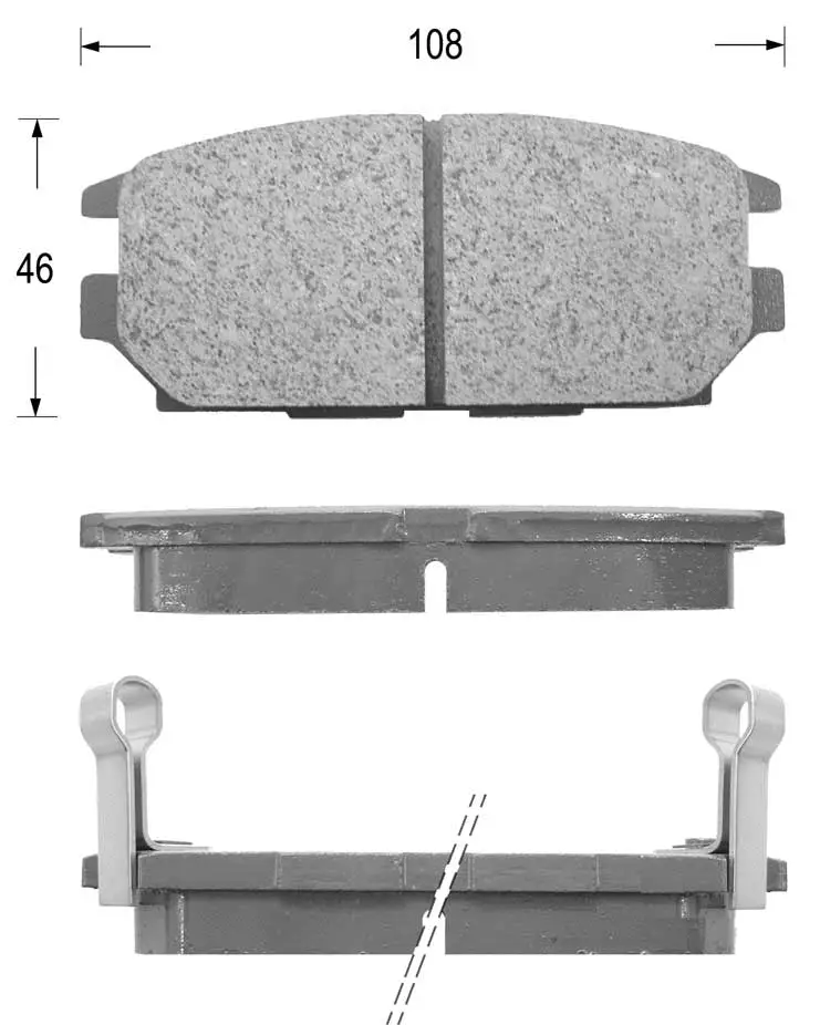 Brake Pad Set, disc brake (FK6049)