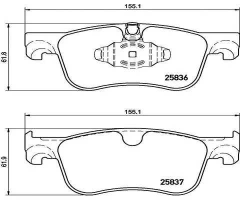 Brake Pad Set, disc brake (FK20202)