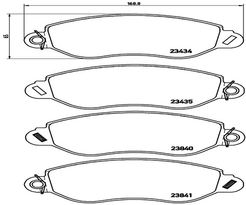 Brake Pad Set, disc brake (FK20246)