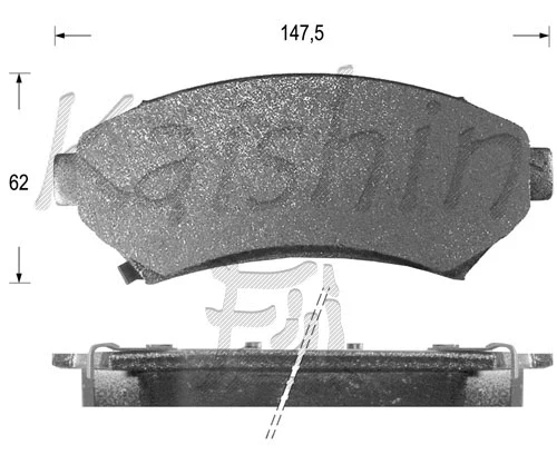 Brake Pad Set, disc brake (FK10006)