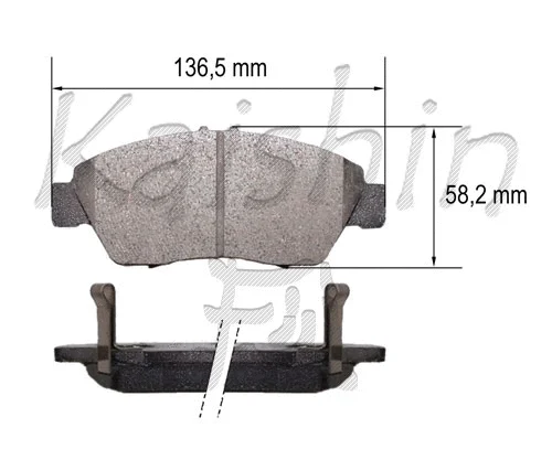 Brake Pad Set, disc brake (FK5174)