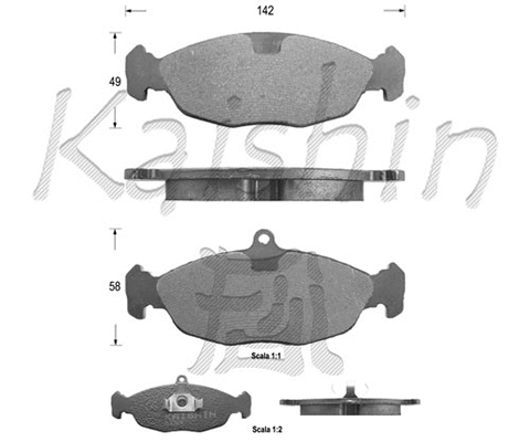 Brake Pad Set, disc brake (FK7063)