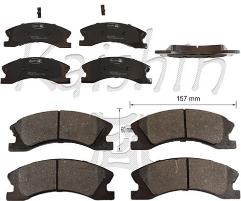Brake Pad Set, disc brake (FK10065)