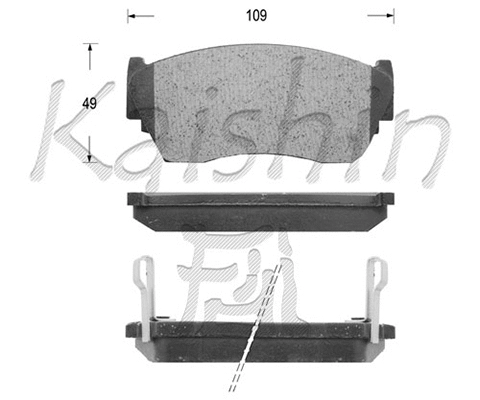Brake Pad Set, disc brake (FK1158)
