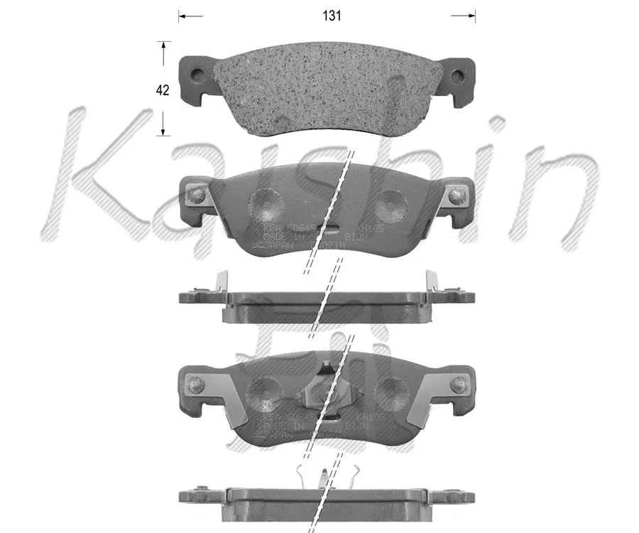 Brake Pad Set, disc brake (FK4021)