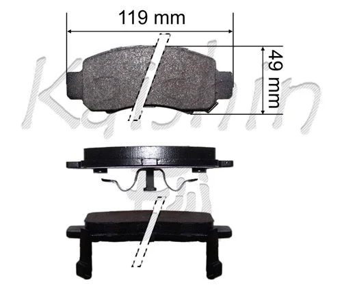 Brake Pad Set, disc brake (FK10199)