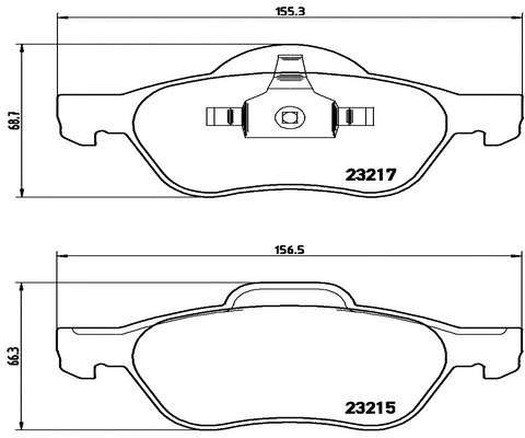 Brake Pad Set, disc brake (FK20319)