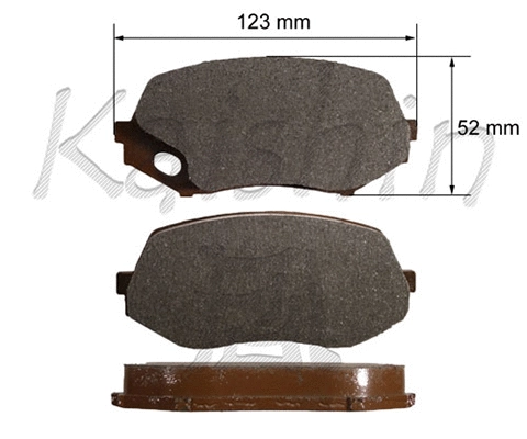 Brake Pad Set, disc brake (FK6113)