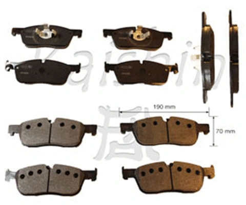 Brake Pad Set, disc brake (FK10240)