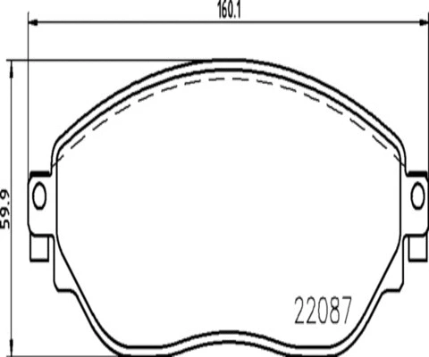 Brake Pad Set, disc brake (FK20050)
