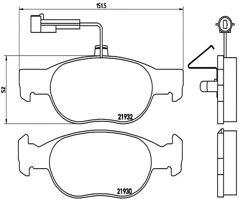 Brake Pad Set, disc brake (FK20194)