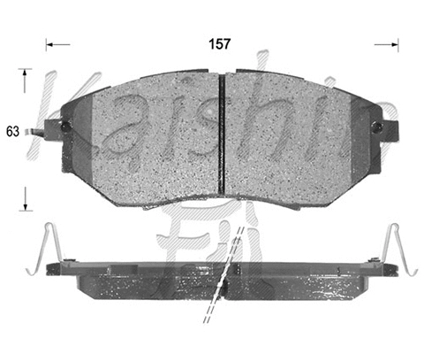 Brake Pad Set, disc brake (FK7060)