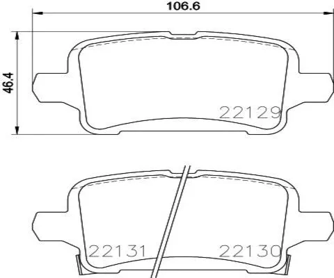 Brake Pad Set, disc brake (FK20238)