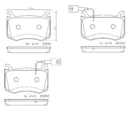 Brake Pad Set, disc brake (FK20191)