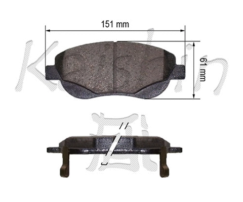 Brake Pad Set, disc brake (FK2293)