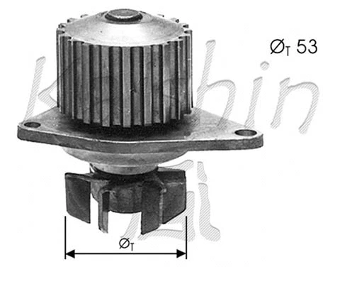 Water Pump, engine cooling (WPK344)