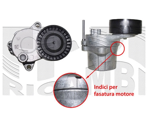Belt Tensioner, V-ribbed belt (FI22910)